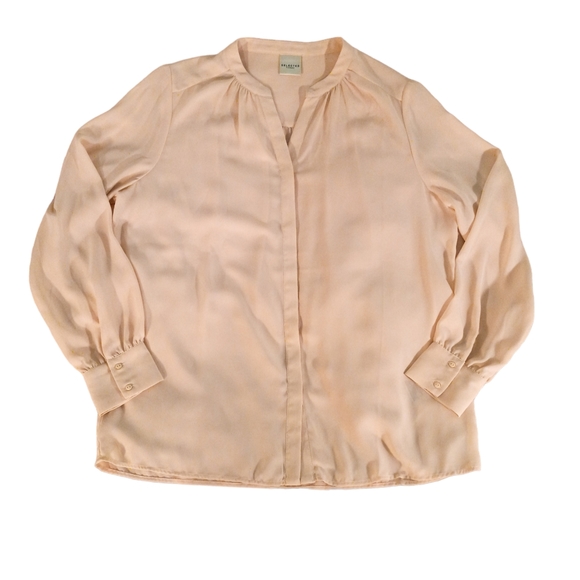 Selected Femme Button Up Long Sleeved Blouse | US 8 - Picture 3 of 5